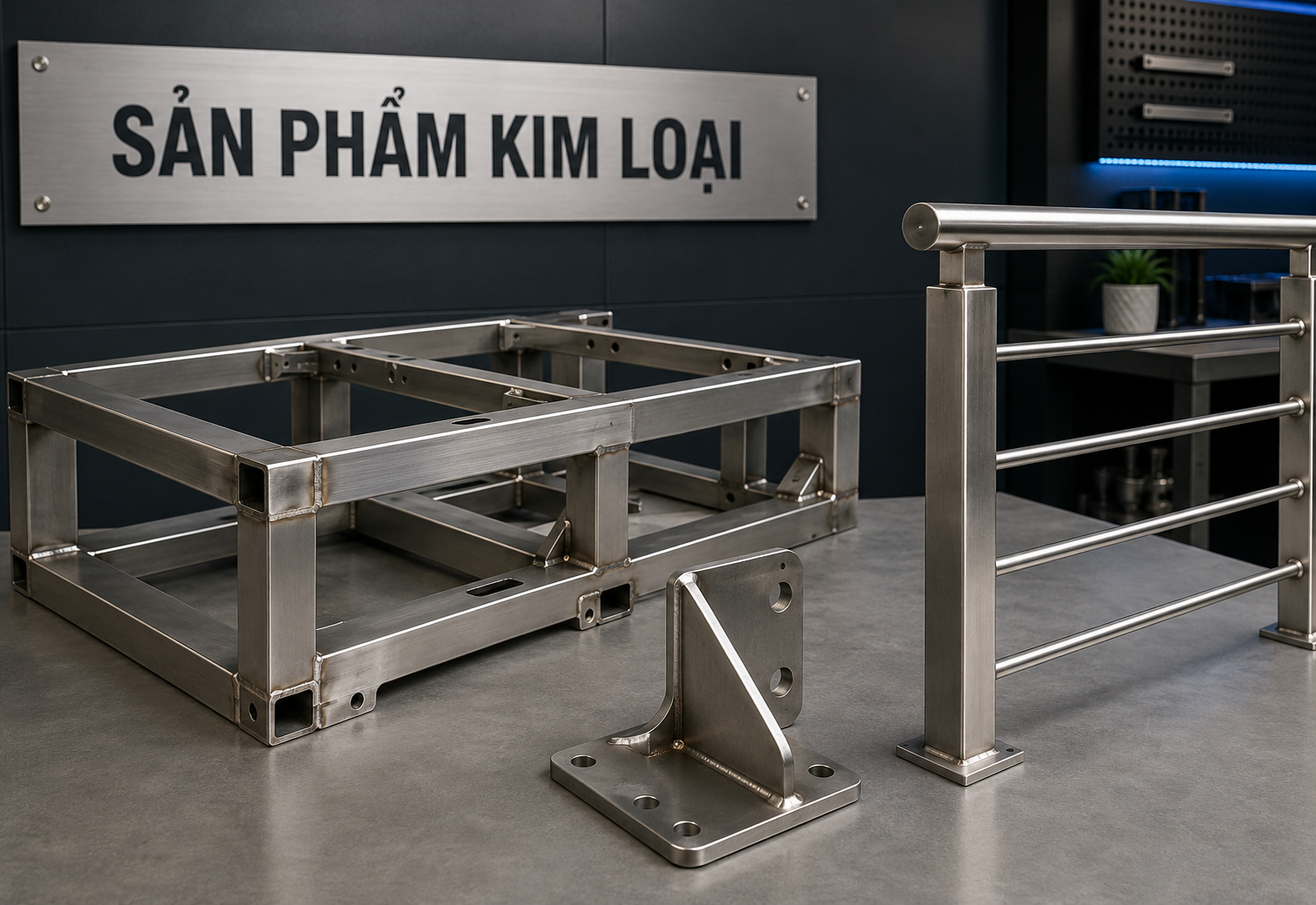 Sản phẩm kim loại hoàn thiện bằng hàn laser